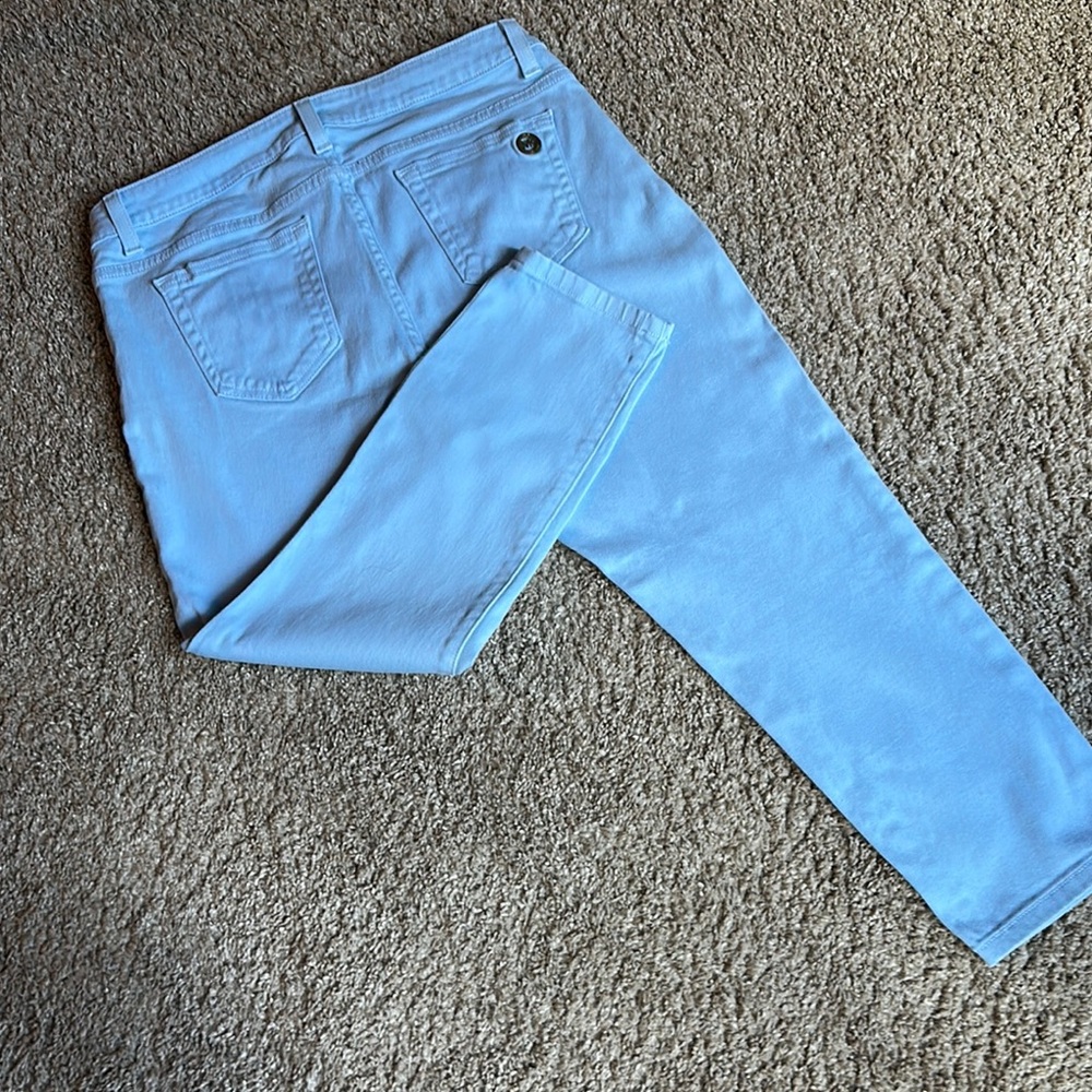 Michael Kors Blue Ankle Cropped Jeans Classic Style - Picture 4 of 5